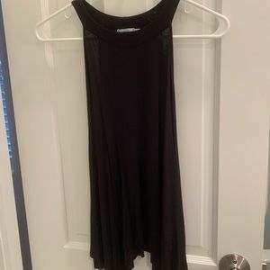 Black High Neck Tank